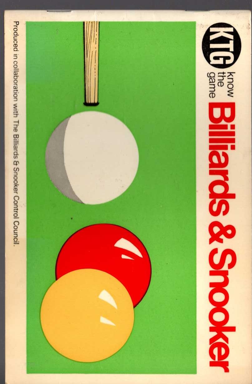Anonymous   KNOW THE GAME: BILLIARDS & SNOOKER front book cover image