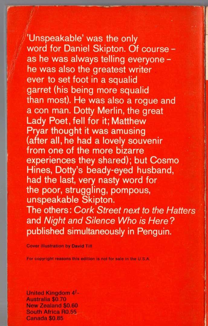 Oliver Strange  SUDDEN PLAYS A HAND magnified rear book cover image
