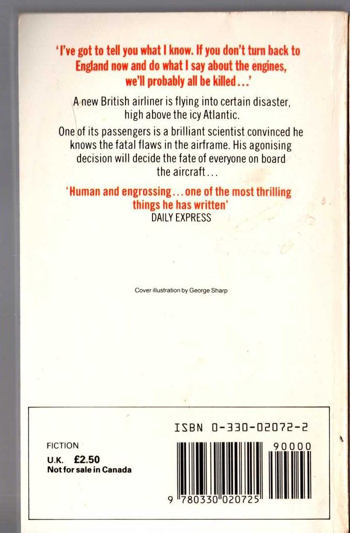 Nevil Shute  NO HIGHWAY magnified rear book cover image