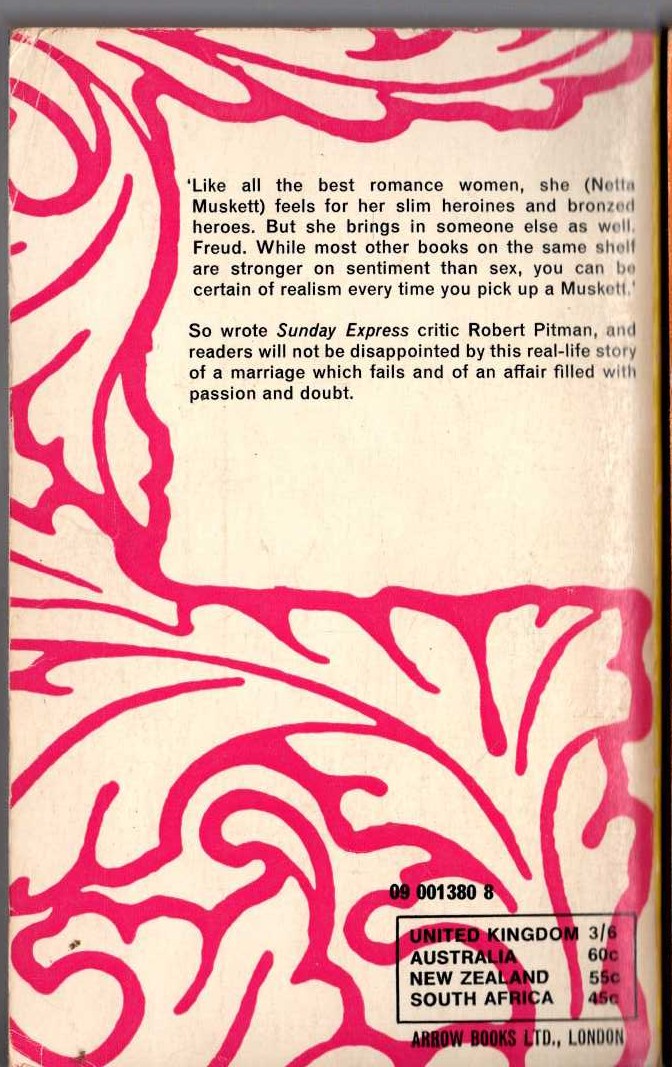 Netta Muskett  CAST THE SPREAR magnified rear book cover image
