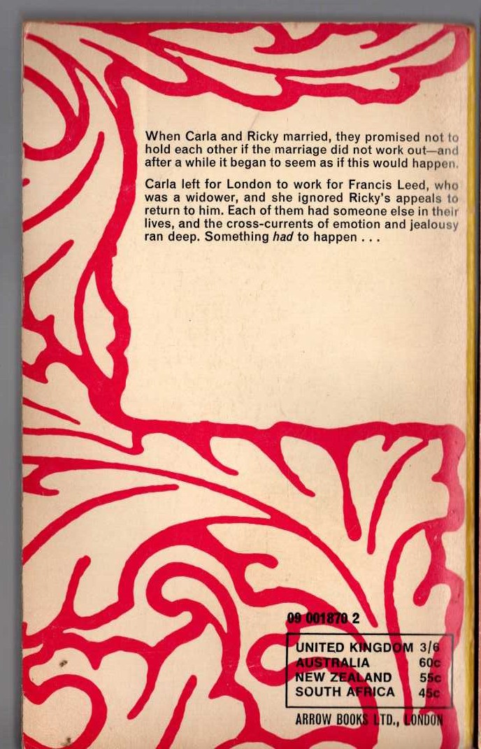 Netta Muskett  CLOUDBREAK magnified rear book cover image