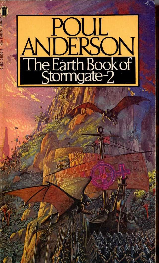 Poul Anderson  THE EARTH BOOK OF STORMGATE - 2 front book cover image