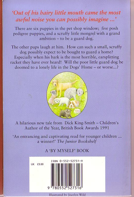 Dick King-Smith  THE GUARD DOG magnified rear book cover image