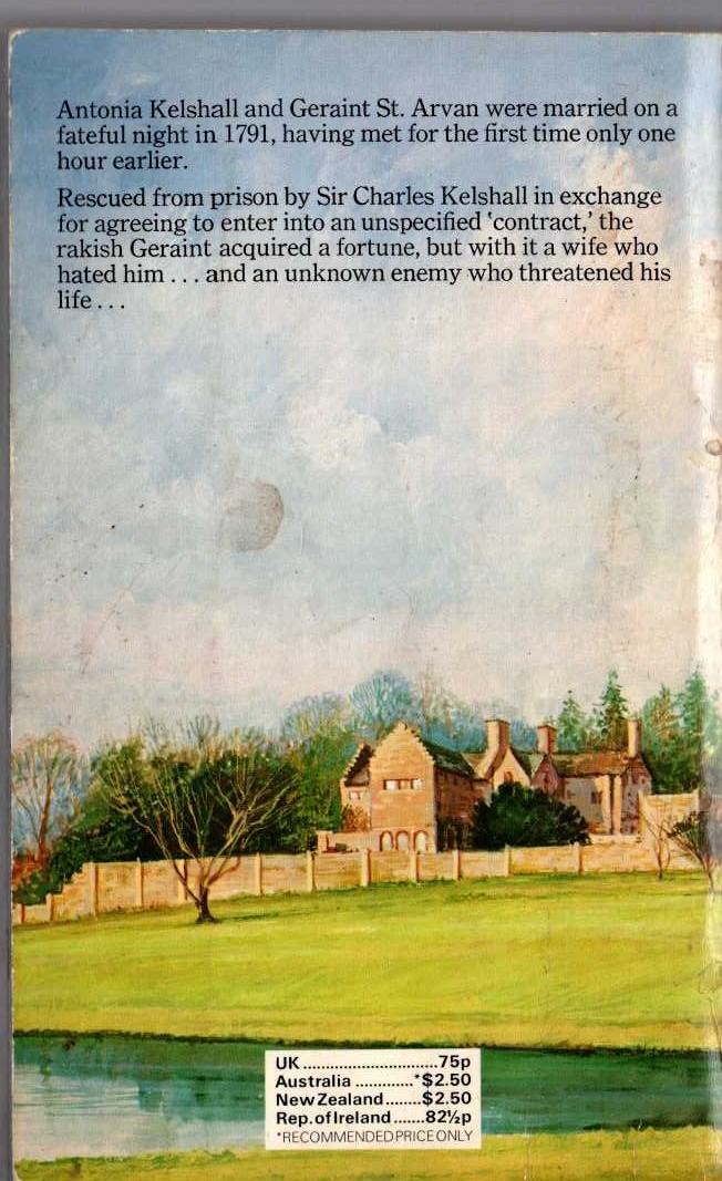 Sylvia Thorpe  THE SCARLET DOMINO magnified rear book cover image