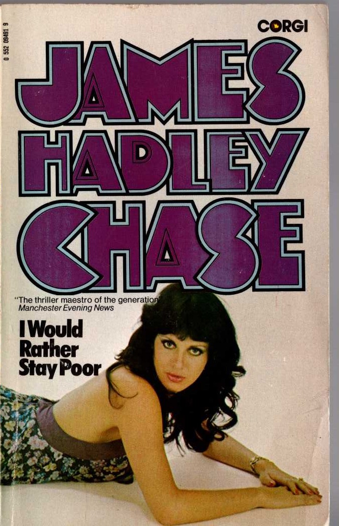 James Hadley Chase  I-WOULD RATHER STAY POOR front book cover image