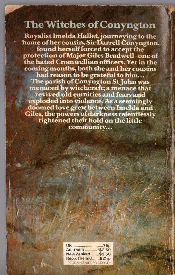 Sylvia Thorpe  THE RELUCTANT ADVENTURESS magnified rear book cover image