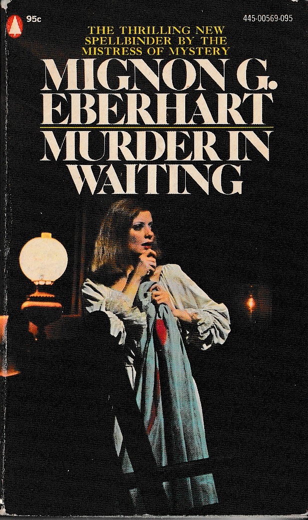 Mignon G. Eberhart  MURDER IN WAITING front book cover image