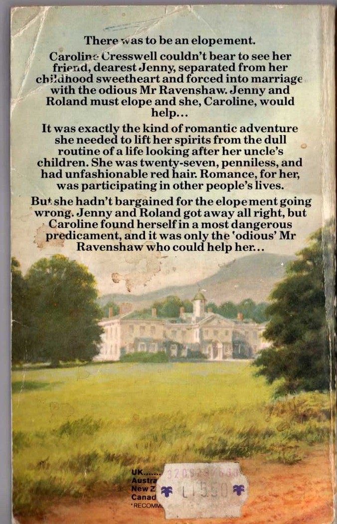 Sylvia Thorpe  ROMANTIC LADY magnified rear book cover image
