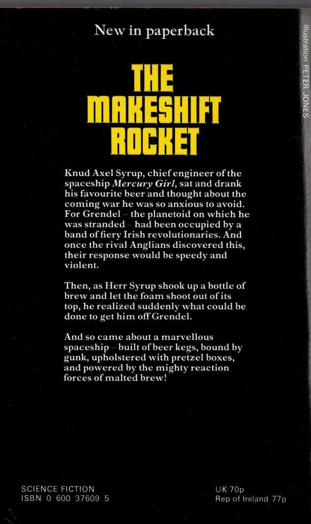 Poul Anderson  THE MAKESHIFT ROCKET magnified rear book cover image