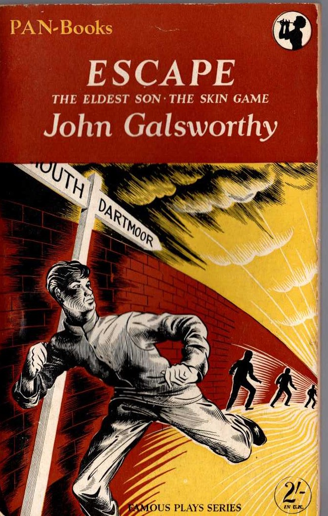John Galsworthy  THREE PLAYS: ESCAPE plus THE ELDEST SON and THE SKIN GAME front book cover image
