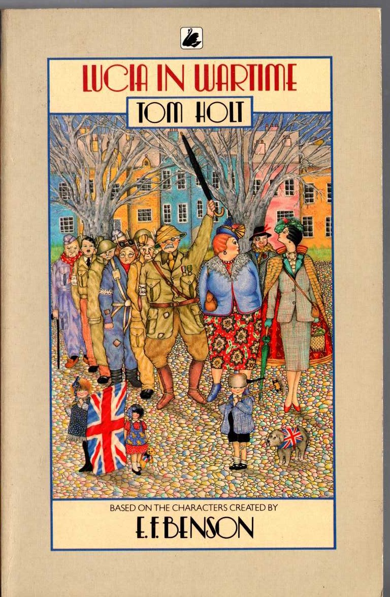 (Tom Holt) LUCIA IN WARTIME front book cover image