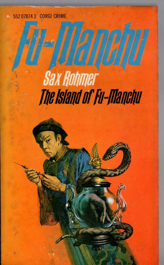 Sax Rohmer  THE ISLAND OF FU-MANCHU front book cover image