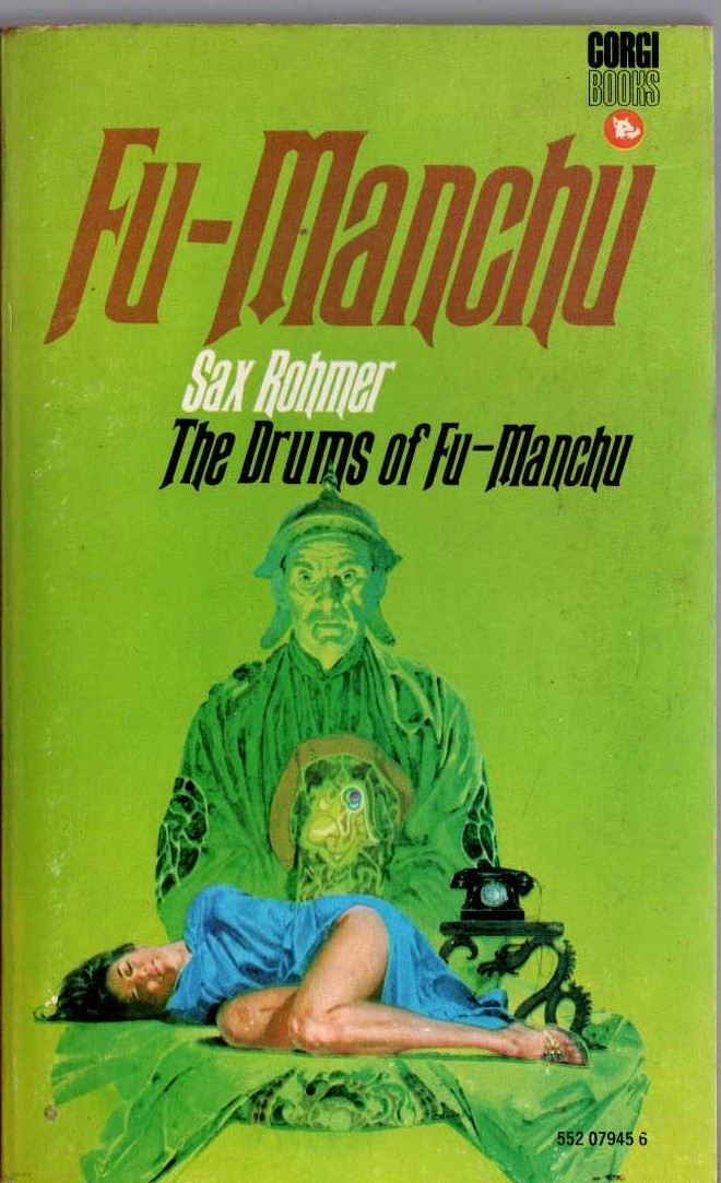Sax Rohmer  THE DRUMS OF FU-MANCHU front book cover image