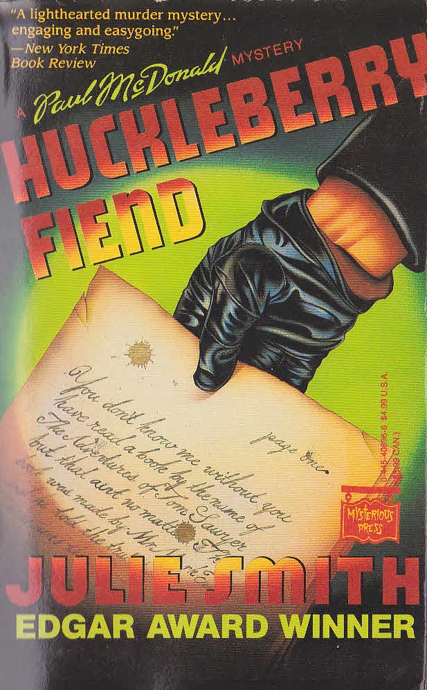 Julie Smith  HUCKLEBERRY FIEND front book cover image