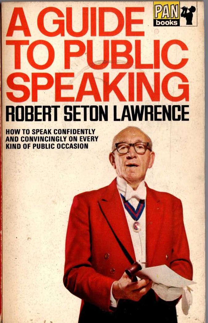 Robert Seton Lawrence  A GUIDE TO PUBLIC SPEAKING front book cover image