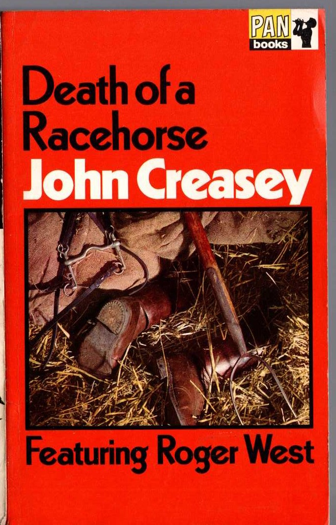 John Creasey  DEATH OF A RACEHORSE front book cover image