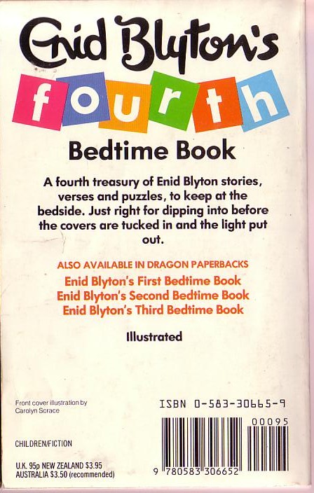 Enid Blyton  ENID BLYTON'S FOURTH BEDTIME BOOK magnified rear book cover image