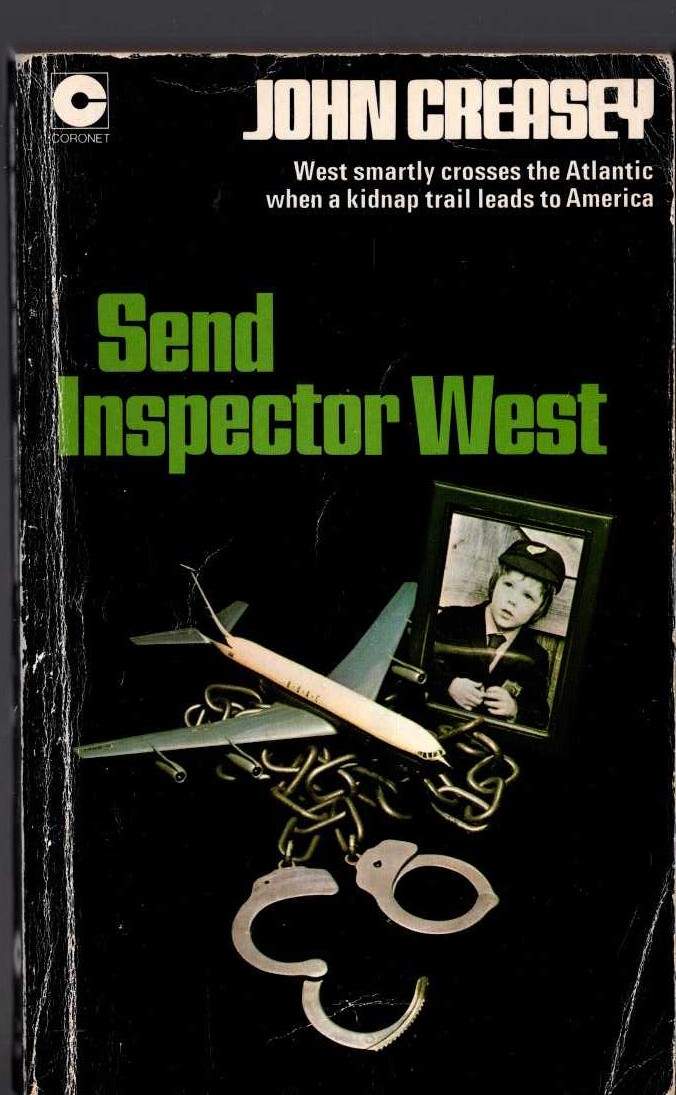 John Creasey  SEND INSPECTOR WEST front book cover image