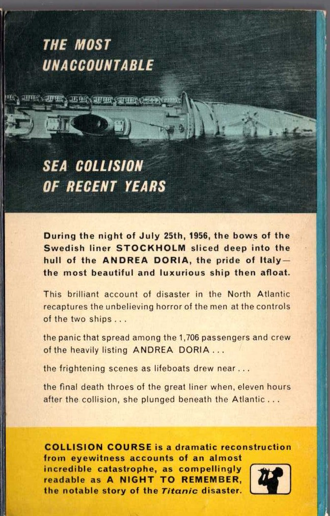Alvin Moscow  COLLISION COURSE magnified rear book cover image