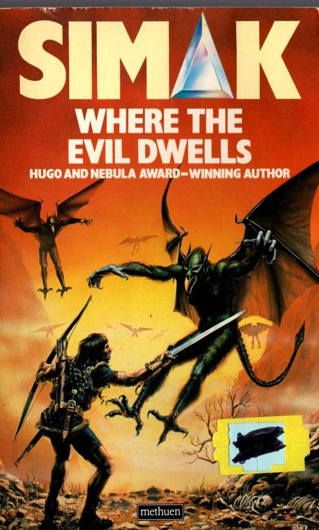 Clifford D. Simak  WHERE THE EVIL DWELLS front book cover image