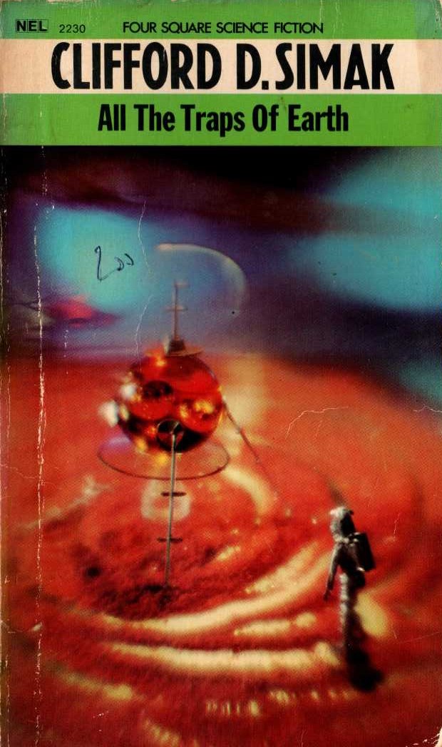 Clifford D. Simak  ALL THE TRAPS OF EARTH front book cover image