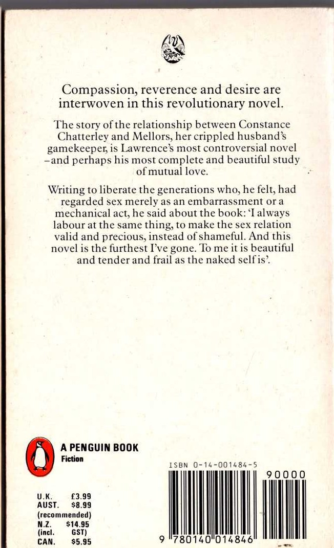 C.S. Lewis  THE SCREWTAPE LETTERS magnified rear book cover image