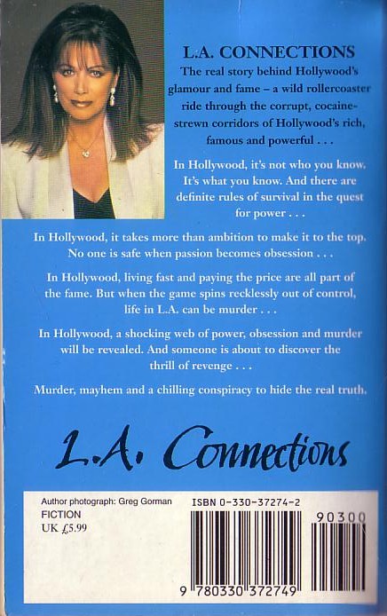 Jackie Collins  L.A. CONNECTIONS. The Novel magnified rear book cover image