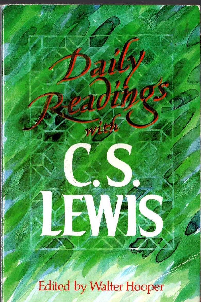(Walter Hooper edits) DAILY READINGS WITH C.S.LEWIS front book cover image