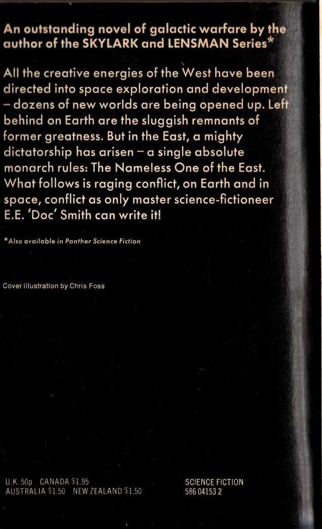 E.E.'Doc' Smith  SUBSPACE EXPLORERS magnified rear book cover image