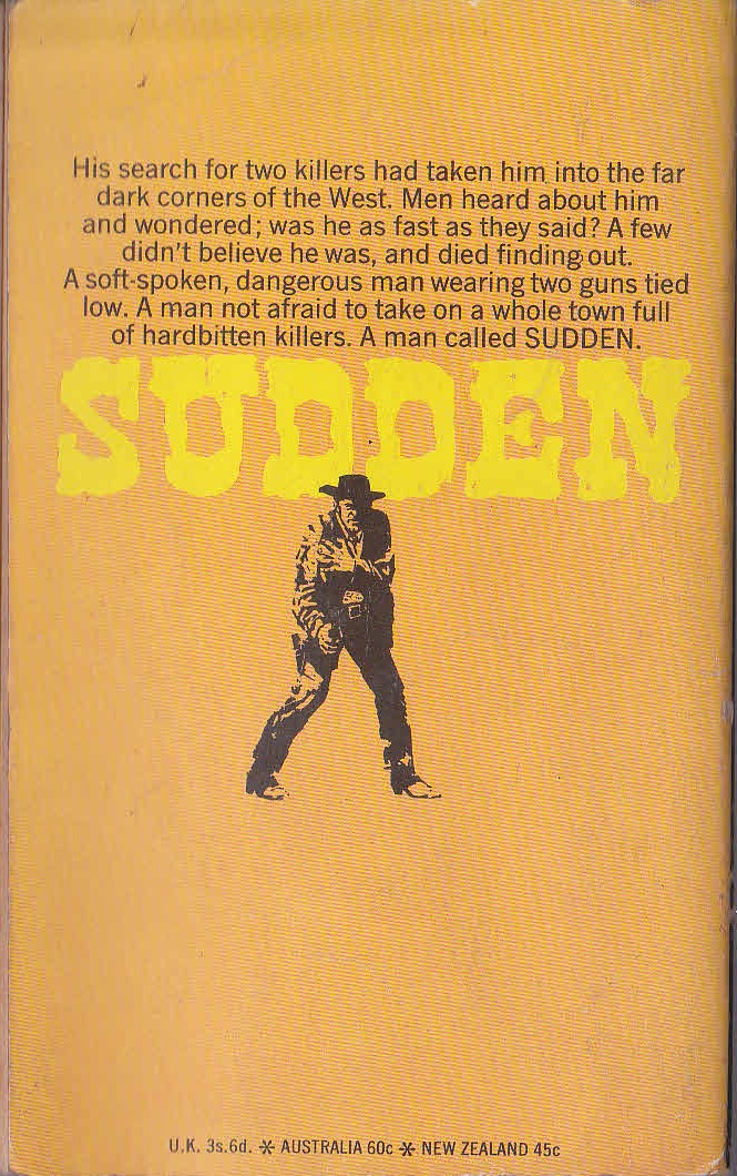 Frederick H. Christian  SUDDEN AT BAY magnified rear book cover image