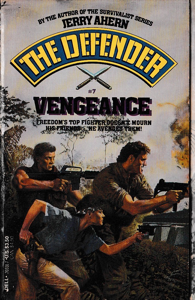 Jerry Ahern  THE DEFENDER #7: VENGEANCE front book cover image