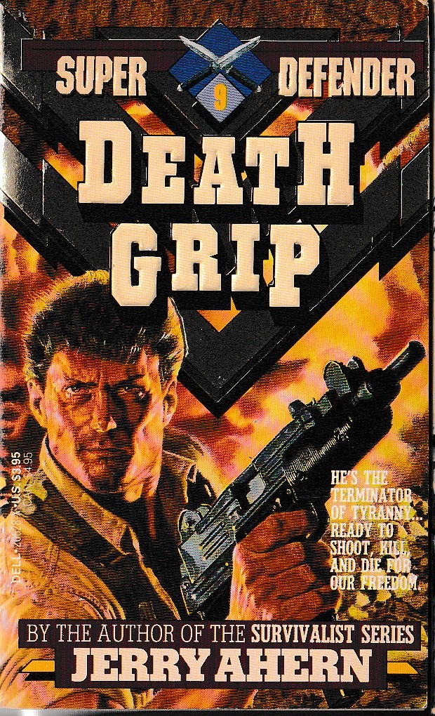 Jerry Ahern  THE DEFENDER #9: DEATH GRIP front book cover image