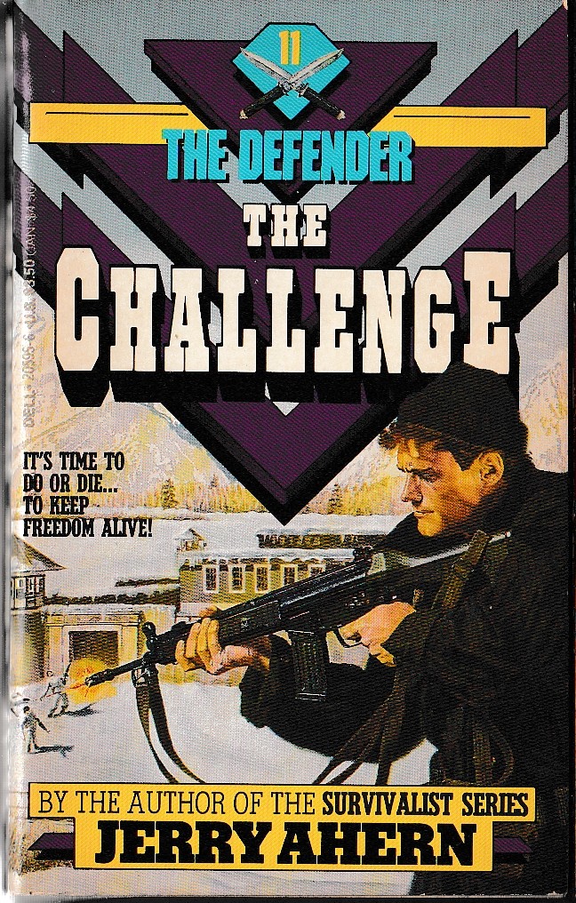 Jerry Ahern  THE DEFENDER #11: THE CHALLENGE front book cover image