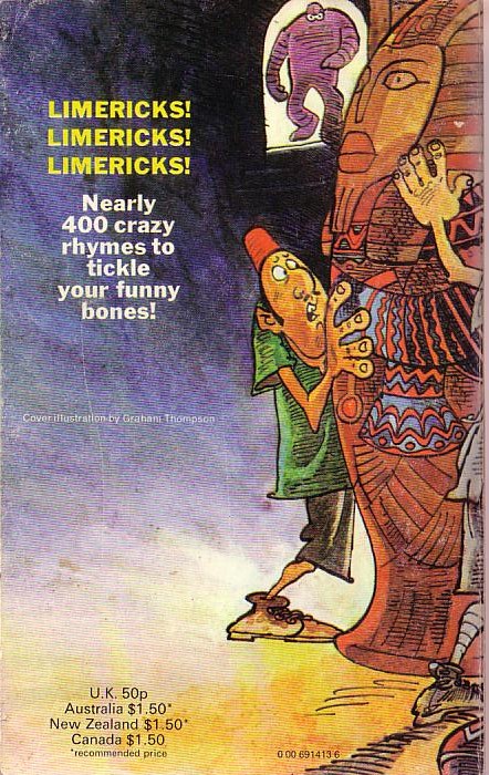 Mary Danby (Selects) THE 2nd ARMADA BOOK OF LIMERICKS magnified rear book cover image