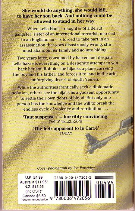 John Trenhaile  BLOOD RULES magnified rear book cover image