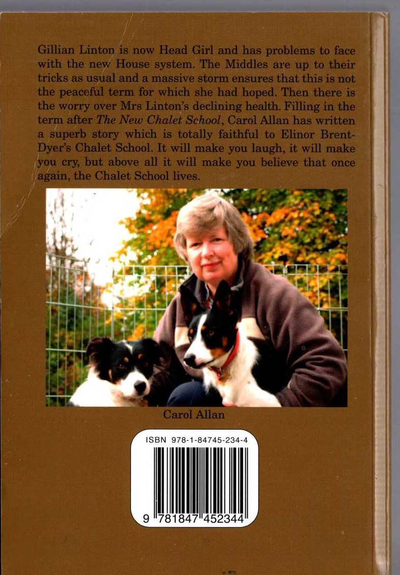 (Carol Allan) GILLIAN OF THE CHALET SCHOOL magnified rear book cover image