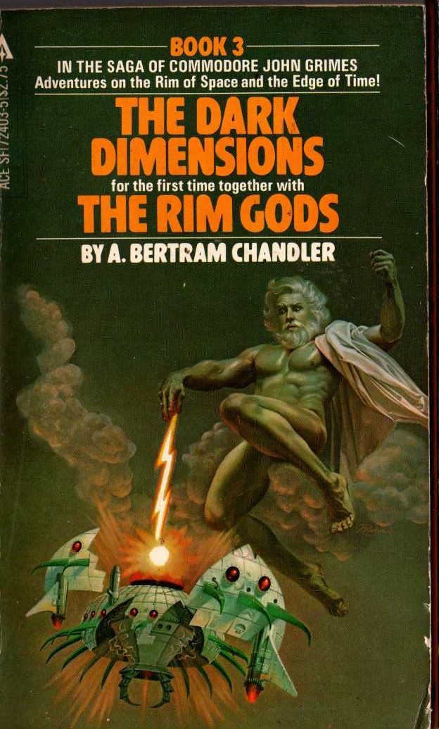 A.Bertram Chandler  THE DARK DIMENSIONS and THE RIM GODS front book cover image