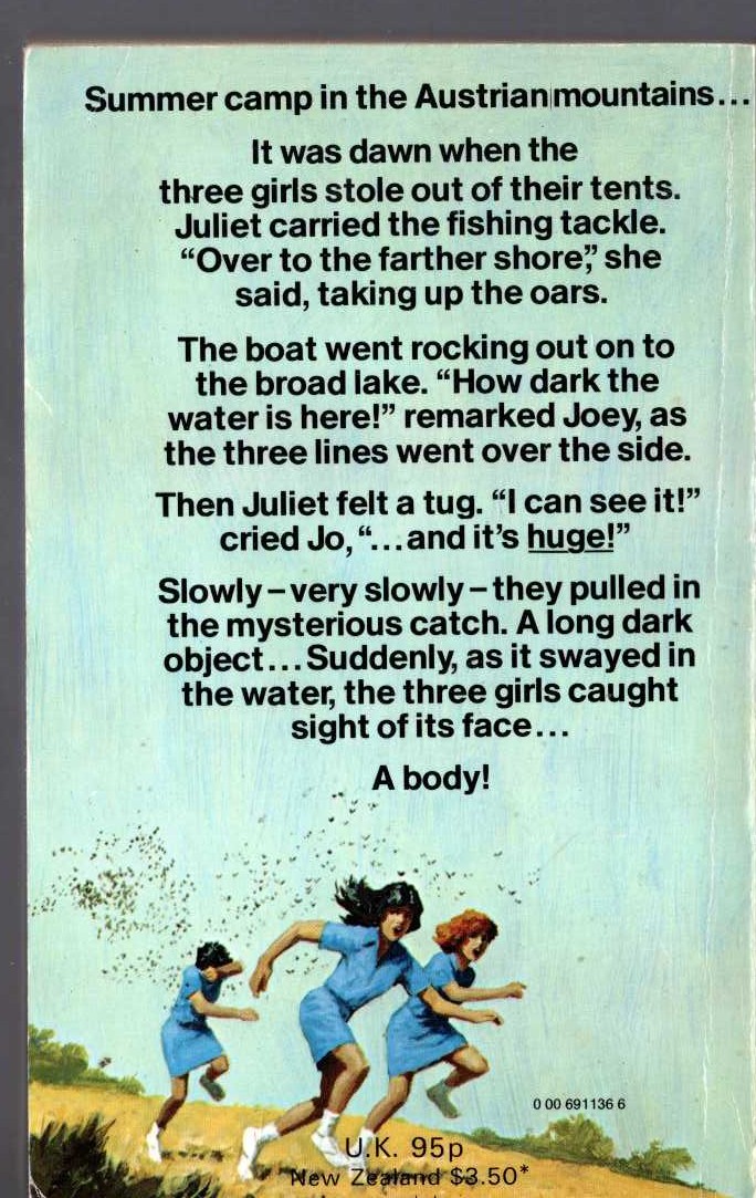 Elinor M. Brent-Dyer  THE CHALET GIRLS IN CAMP magnified rear book cover image