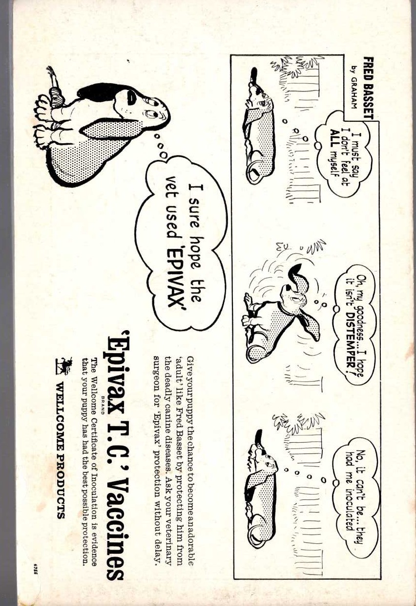 Alex Graham  FRED BASSET #8 magnified rear book cover image