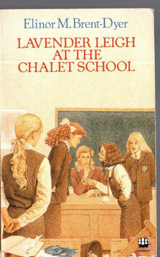 Elinor M. Brent-Dyer  LAVENDER LEIGH AT THE CHALET SCHOOL front book cover image