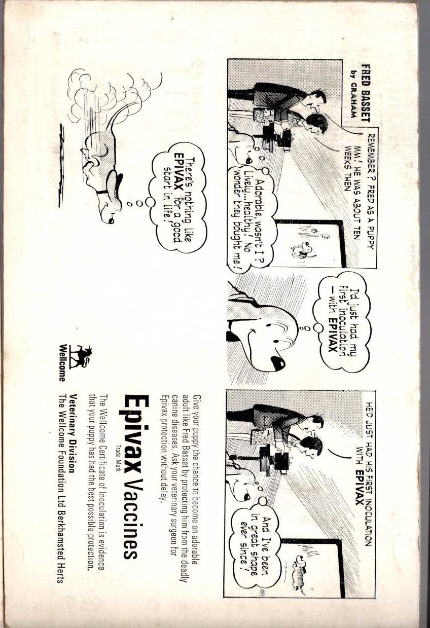 Alex Graham  FRED BASSET #22 magnified rear book cover image