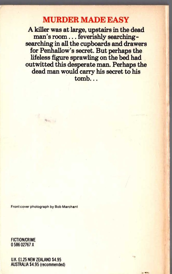 Fred Saberhagen  THE ULTIMATE ENEMY magnified rear book cover image