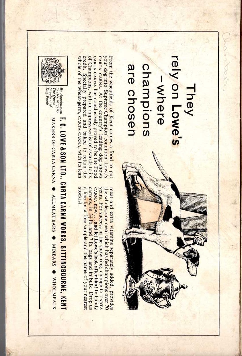 R_ Chetwynd-Hayes THE 1st ARMADA MONSTER BOOK<BR>
    Armada rpt.1977 rear cover image