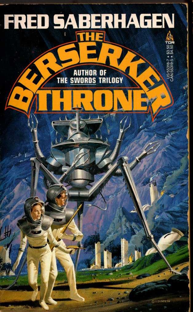 Fred Saberhagen  THE BERSERKER THRONE front book cover image