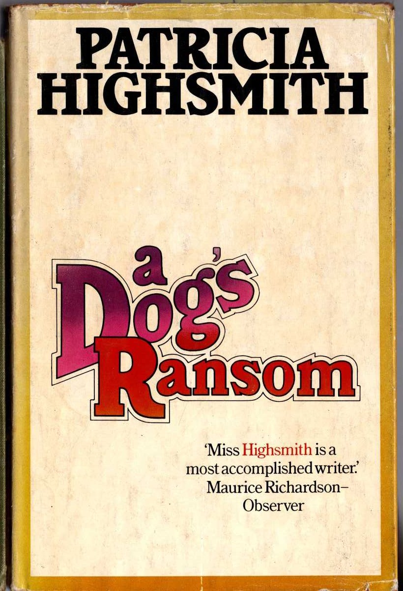 A DOG'S RANSOM front book cover image