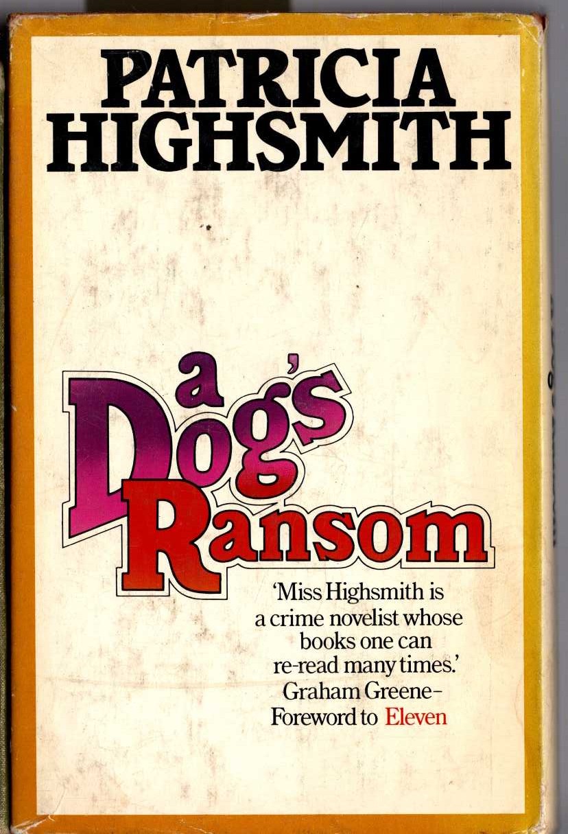 A DOG'S RANSOM magnified rear book cover image