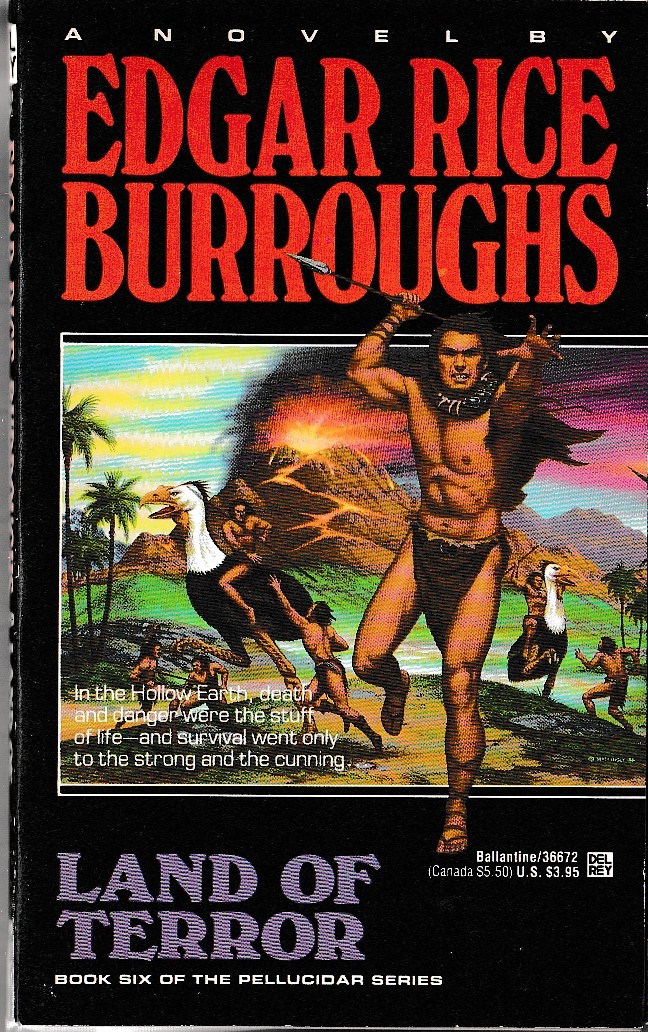 Edgar Rice Burroughs  LAND OF TERROR front book cover image