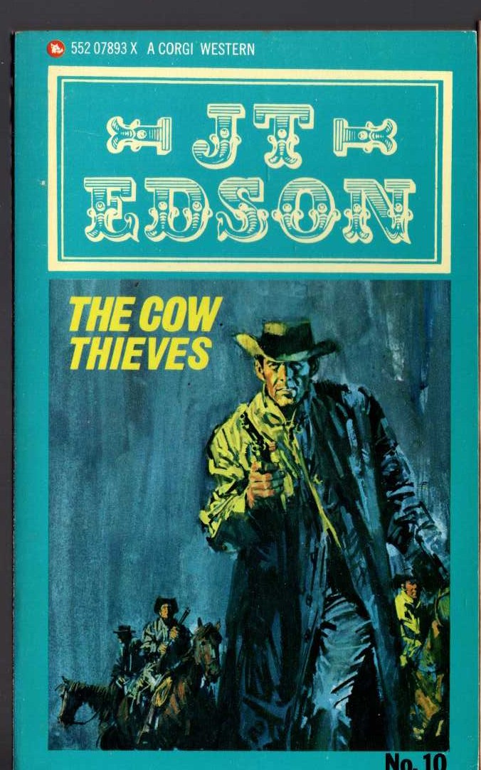J.T. Edson  THE COW THIEVES front book cover image