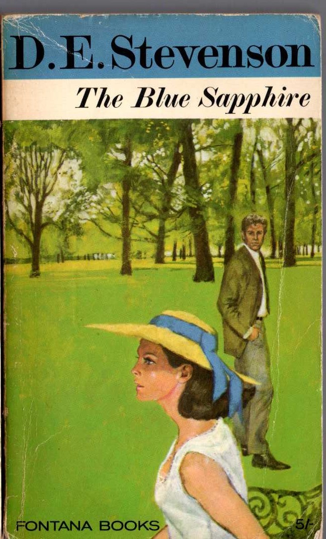 D.E. Stevenson  THE BLUE SAPPHIRES front book cover image