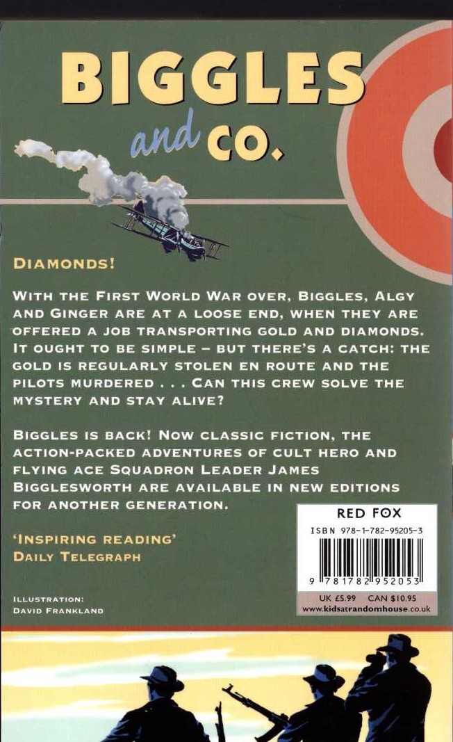 Captain W.E. Johns  BIGGLES & CO. magnified rear book cover image